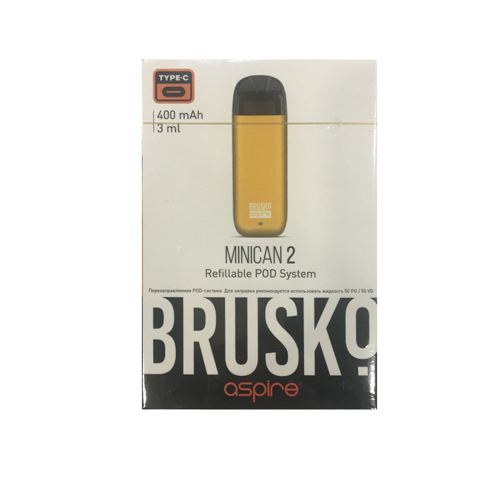 Brusko Minikan 2, 400mAh Жёлтый